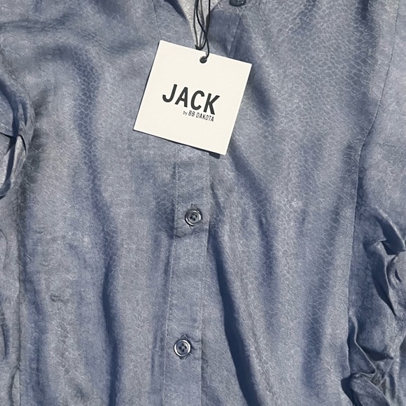Jack by BB Dakota Blouse blue sz small newt - Picture 4 of 6
